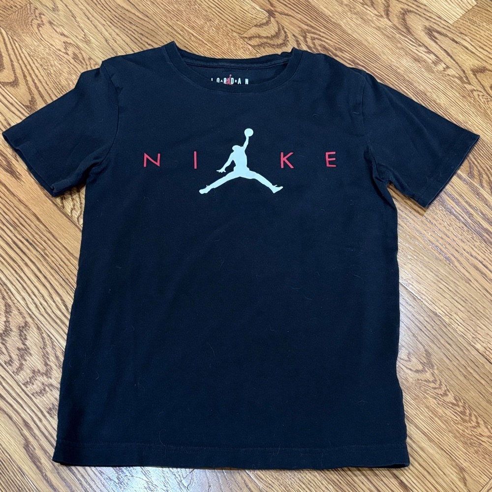 Nike Kids Black and Red Jumpman T-Shirt